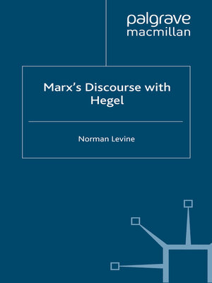 cover image of Marx's Discourse with Hegel